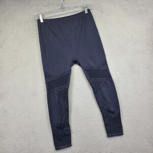 Fabletics Leggings Womens M Blue Mosaic High Waisted 7/8 Performance Athletics